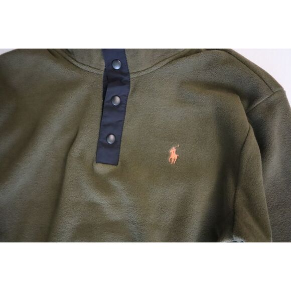 Polo Ralph Lauren Men's Sz XS Olive Green 1/4 Snap L/S Fleece Pullover - Picture 9 of 14